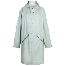 High quality high density waterproof womens long raincoats